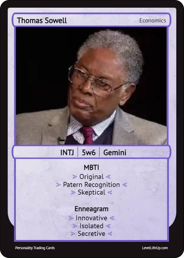 Thomas Sowell enneagram card