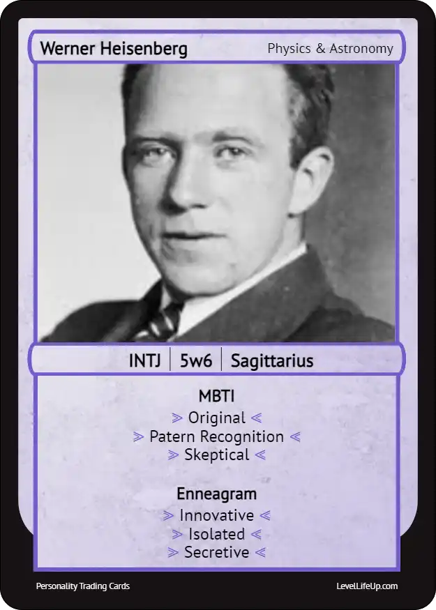 Werner Heisenberg enneagram card