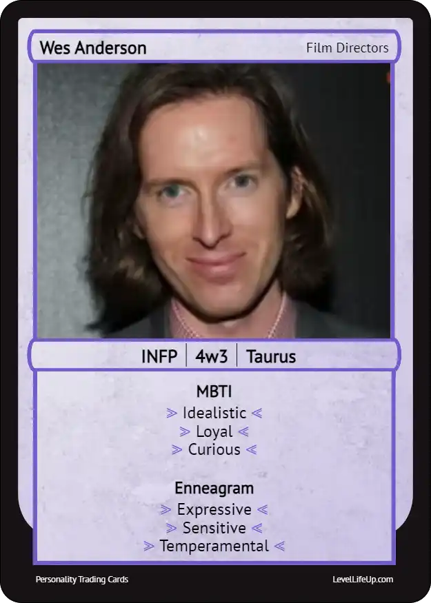 Wes Anderson Enneagram & MBTI Personality Type