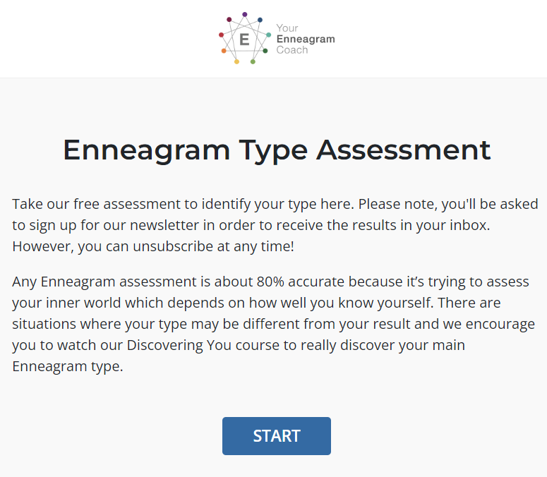 Enneagram Type Assessment from Your Enneagram Coach