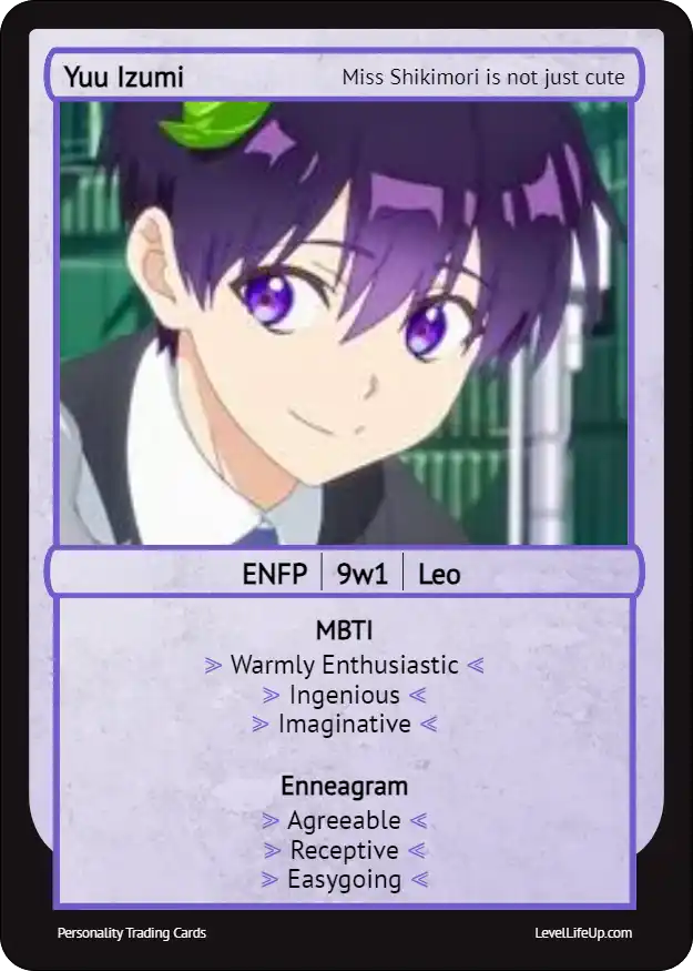 Yuu Izumi Enneagram & MBTI Personality Type