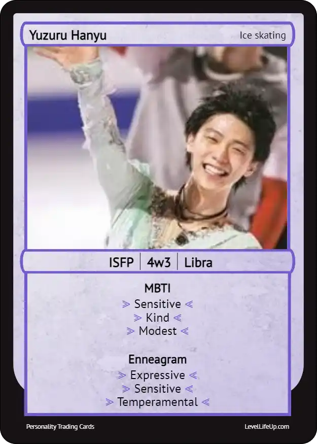 Yuzuru Hanyu enneagram card