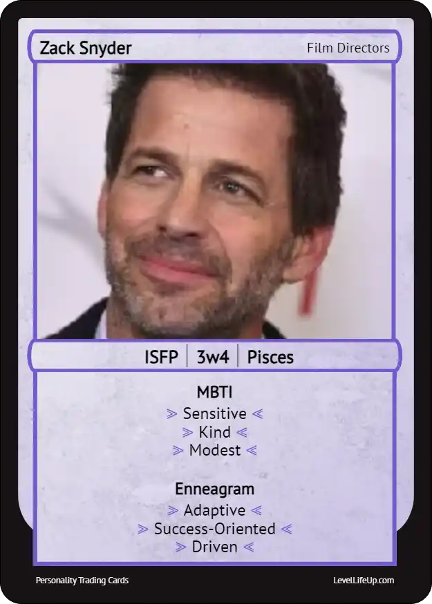 Zack Snyder Enneagram & MBTI Personality Type